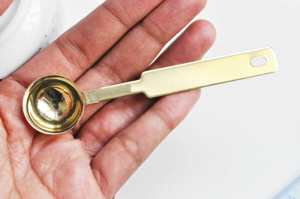 Cuillère à cire pour cire à cacheter dorée, x1 (G3452)
