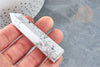 EP A RENOUVELER-Pointe howlite naturel 70-80mm, pierre naturelle séance lithothérapie, la pièce G8414