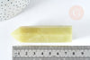EP A RENOUVELER-Pointe jade jaune citron naturelle 70-80mm, pierre naturelle séance lithothérapie, la pièce G8409