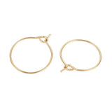 EP -Anneaux créoles en acier 316 doré inoxydable 16mm, supports création bijoux x20 G6068
