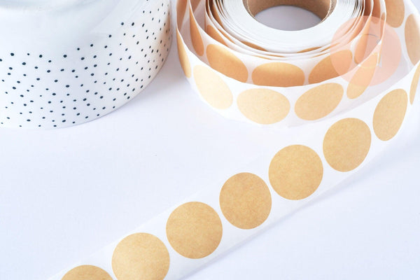 EP -Autocollants kraft, x500 autocollants (G3154)