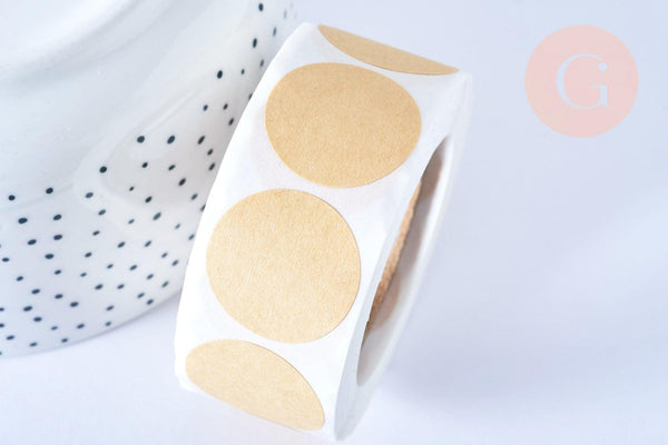 EP -Autocollants kraft, x500 autocollants (G3154)