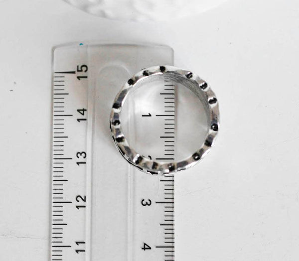 EP Bague croix argenté homme 20mm, x1 (G0764)