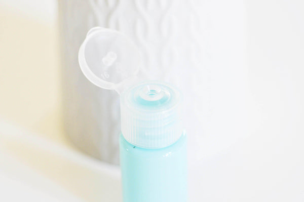 EP Bouteille plastique bleu, bouteille métal,emballage cosmétique, flacon cosmétique,cosmétique maison, contenant avion,5.7x2.3cm,10ml,G3067