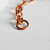 EP Bracelet gros maillons cuivre, fermoir toggle,cuivre brut, bracelet cuivre, fabrication bijoux, bracelet,23cm, x1,G2385