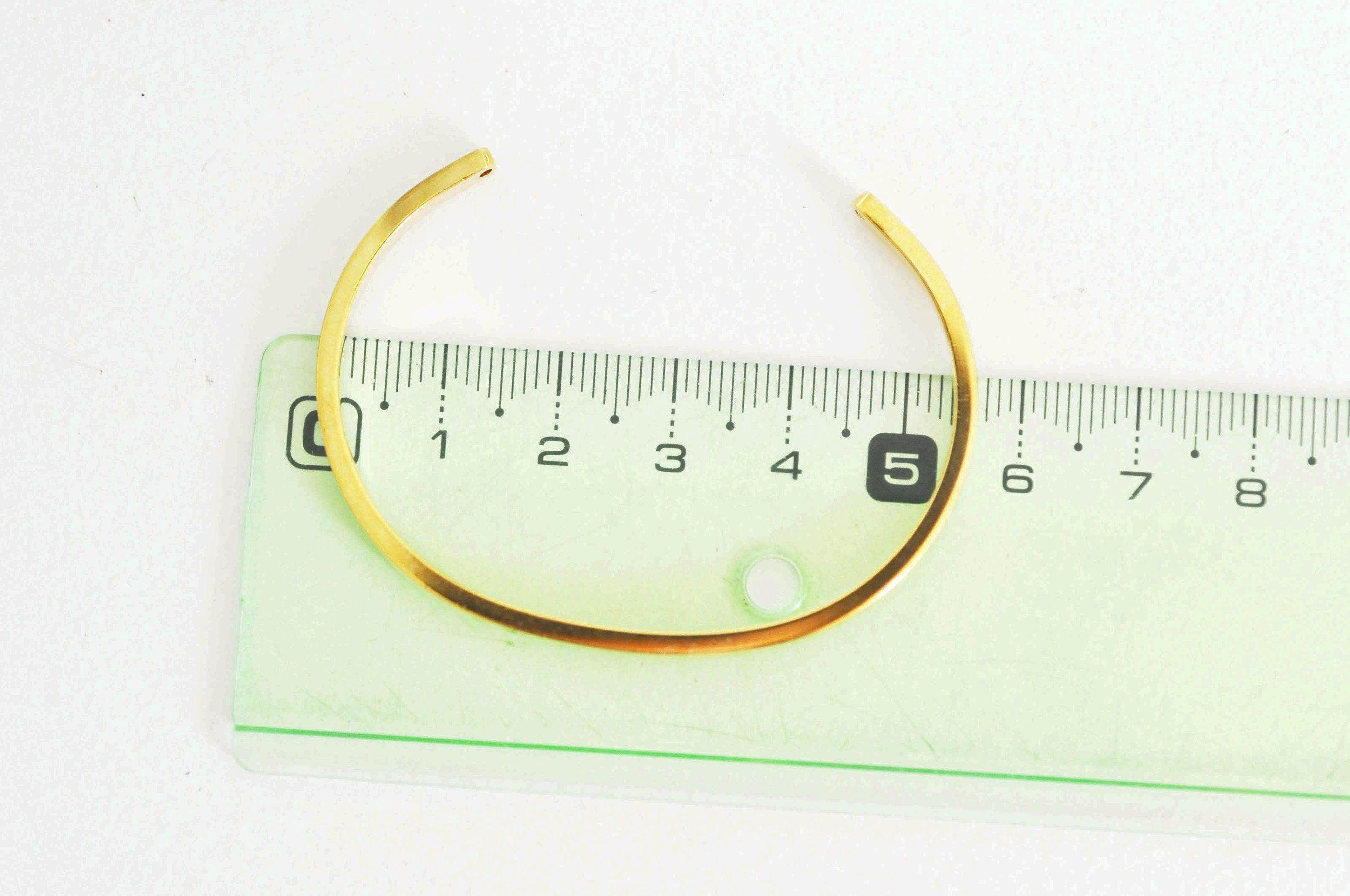 EP Bracelet jonc réglable finition or 16k percé,finition or 16carats,dorure or, fabrication bijoux, bracelet doré, 55mm, x1,G2585