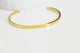 EP Bracelet jonc réglable finition or 16k percé,finition or 16carats,dorure or, fabrication bijoux, bracelet doré, 55mm, x1,G2585