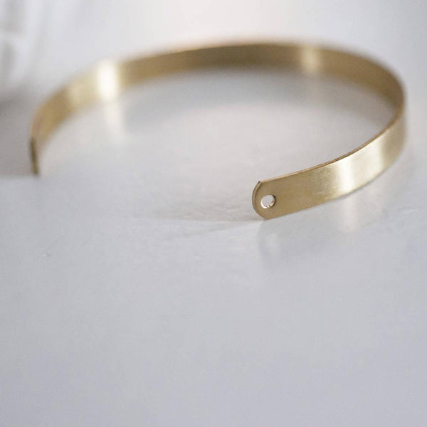 EP Bracelet manchette réglable 2 trous laiton brut, fournitures créatives, laiton brut, bracelet laiton, fabrication bijoux, bracelet doré,6mm