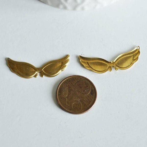 EP Breloque lunettes laiton, fournitures pour bijoux, breloques laiton brut , breloque bijoux,masque, l'unite, 33mm-G1505
