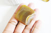 EP Cabochon carré agate jaune, cabochon pierre Bijou pierre naturelle, cabochon agate naturelle,39mm x1 G5058