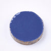 EP-Cabochon disque résine translucide bleu paillette, cabochon pour création bijoux, 13mm, x5 G3797