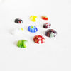 EP Cabochon dôme marquise millefiori ovales tailles variées,cabochons verre, verre millefiori,fait main, x 20-50 ou 100 pièces-G131