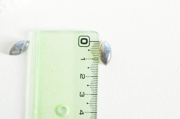 EP Cabochon dôme marquise navette labradorite, fournitures créatives, cabochon la bradorite,cabochon pierre, pierre naturelle,14mmx7mm,G3042