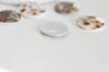 EP Cabochon rond nacre léopard, fournitures créatives, cabochon nacre, création bijoux, cabochon coquillage, nacre naturelle,18mm, les 10-G846