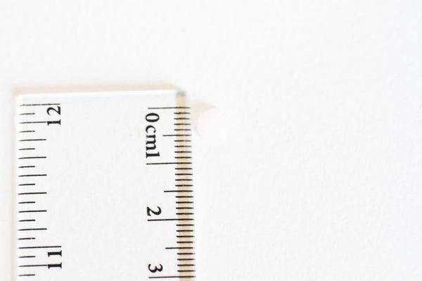 EP Cabochon rond quartz rose naturelle 6mm, x1 (G2228)