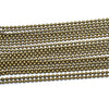 EP Chaine boule bronze, fourniture créative, chaine bijou,chaine bronze, création bijoux, grossiste chaine,1.5mm, 1 metre