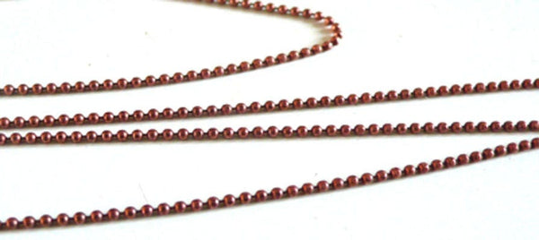 EP Chaine boule cuivre, fourniture créative, chaine bijou,création bijoux,chaine boule,sans nickel, grossiste chaine,1.5mm, 5 mètres,G2622
