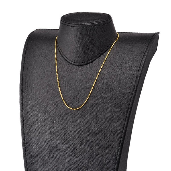 EP Chaine fine dorée boule 1.5mm/40cm, x1 -G1661