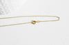 EP Chaine fine dorée gold-filled 14K, fchaine collier, création bijoux, chaine complète,chaine plaqué or,1.5 mm, 41cm-G1155
