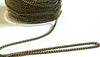 EP Chaine plate bronze, fourniture créative, chaine bijou, création bijoux, grossiste chaine,2 mm, 92 metre,G68