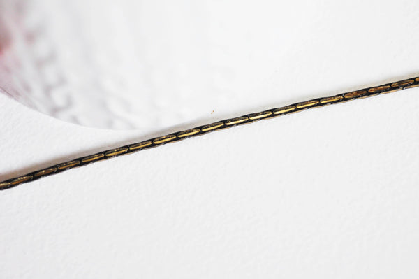 EP-Chaine serpent vieil or laiton brut 1.7mm, 1 metre G5357