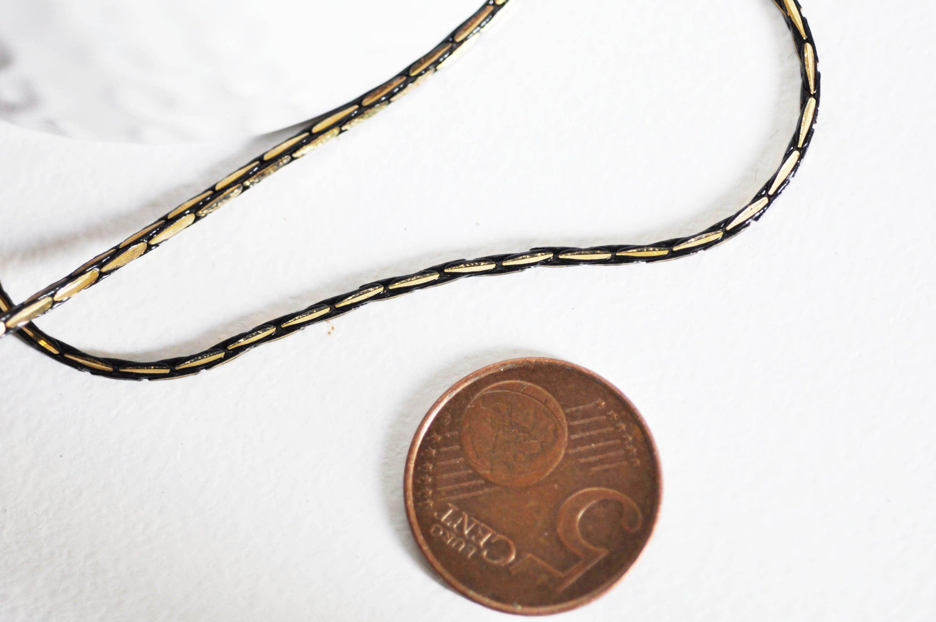 EP-Chaine serpent vieil or laiton brut 1.7mm, 1 metre G5357