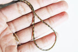 EP-Chaine serpent vieil or laiton brut 1.7mm, 1 metre G5357