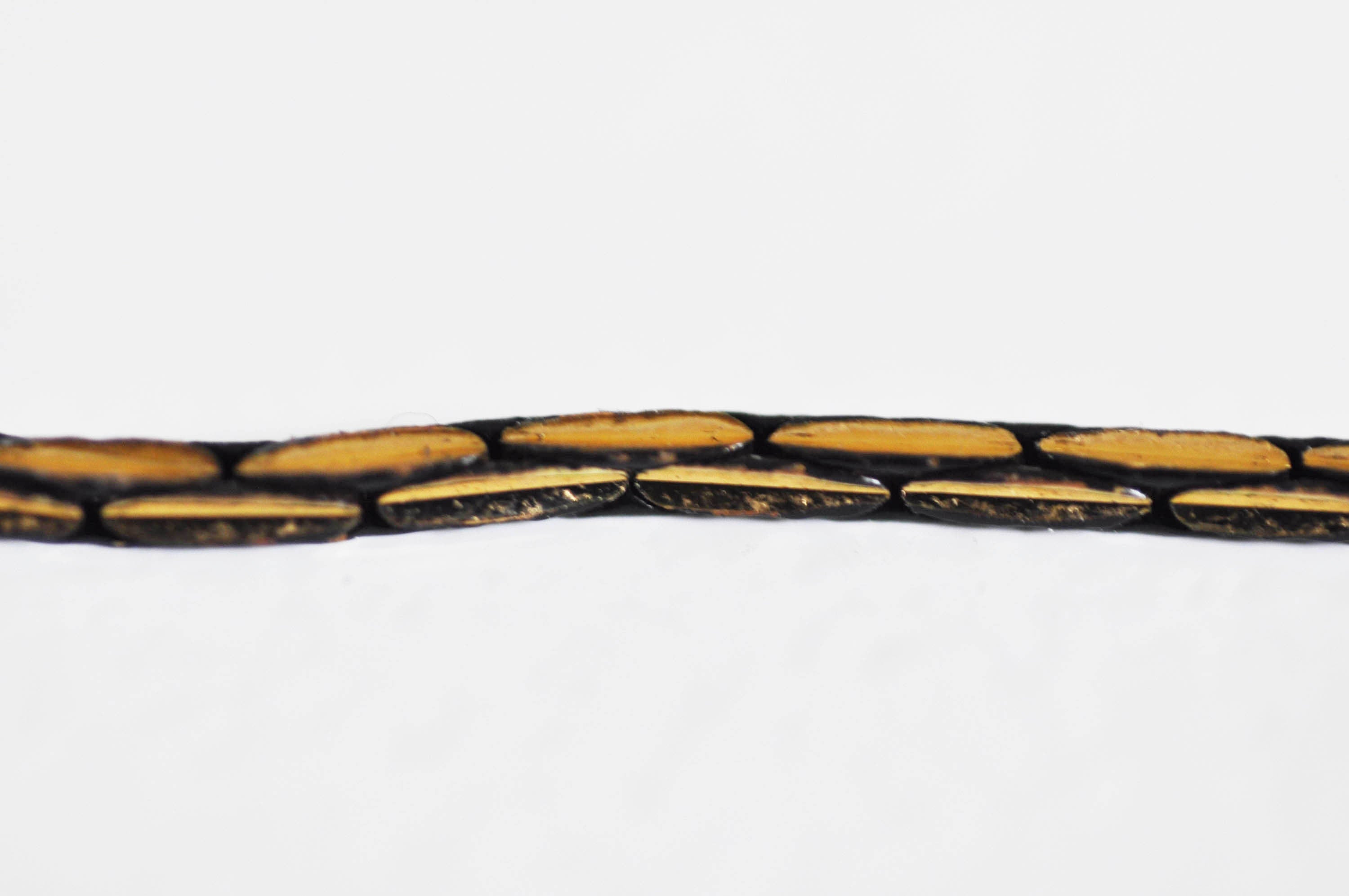 EP-Chaine serpent vieil or laiton brut 1.7mm, 1 metre G5357