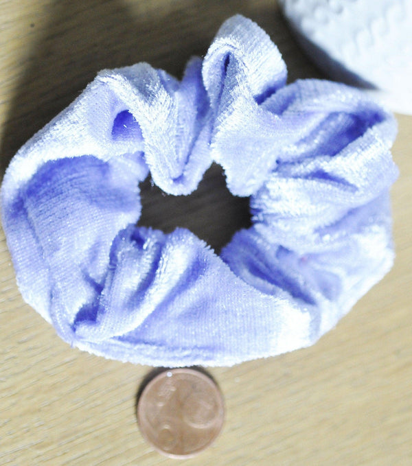 EP Chouchou scrunchy cheveux Velours violet lilas, accessoires cheveux, élastique cheveux, accessoire capillaire, décoration cheveux G5076