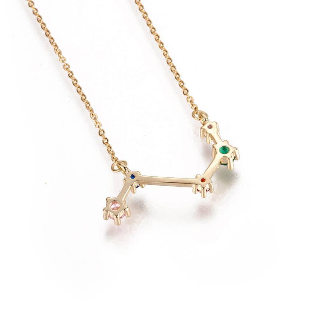 EP -Collier acier dorée 14k constellation,chaine fantaisie,chaine collier,sans nickel,collier céleste,cadeau st Valentin,acier doré,45cm-G0486