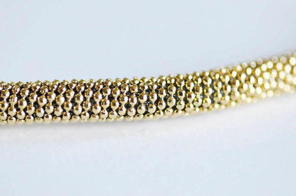 EP Collier acier dorée 14k, fourniture créative,collier acier, création bijoux,nickel free, plaqué or, chaine complète,7mm, 45cm