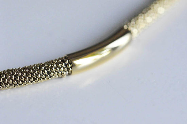 EP Collier acier dorée 14k, fourniture créative,collier acier, création bijoux,nickel free, plaqué or, chaine complète,7mm, 45cm