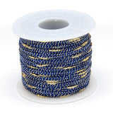 EP Cordon bleu foncé or, fabrication bijoux, création bijoux,ruban mariage, scrapbooking, largeur 1.5mm, longueur 1 mètre-G2161