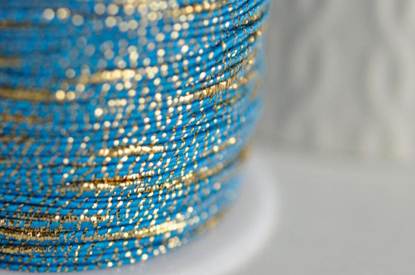 EP Cordon bleu or, fabrication bijoux, création bijoux,ruban mariage,fourniture créative, scrapbooking, largeur 1.5mm, longueur 1 mètre G301