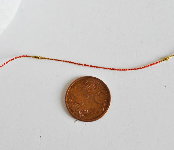 EP Cordon rouge or, fabrication bijoux, création bijoux,ruban mariage,fourniture créative, scrapbooking, largeur 1.5mm, longueur 1 mètre-G1489