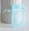 EP ÉPUISÉ Pochette bijou organza bleu turquoise,rangement bijoux, pochette cadeau organdi pochon bijou,pochette tissu,7cm, les 5,G1779