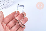 EP Emporte-pièce chat patisserie en acier inoxydable pour cuisine 6.9cm, x1 G5101