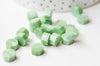 EP-Granulés cire vert clair nacré à cacheter, fourniture création de sceaux personnalisés pour sceaux et invitations de mariage, les 100 G6728
