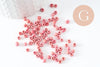 EP-Grosses perles rocaille verre rose mat 4mm, x10g (G3735)