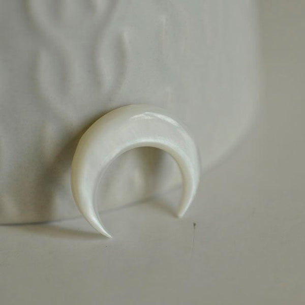 EP-Lune nacre blanche naturelle 18x20mm, x1 (G0967)