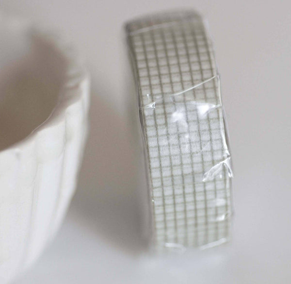 EP Masking Tape MT motif carré gris,masking tape, adhésif papier, scrapbooking, papeterie, décoration,15mm,10 mètres,G2536