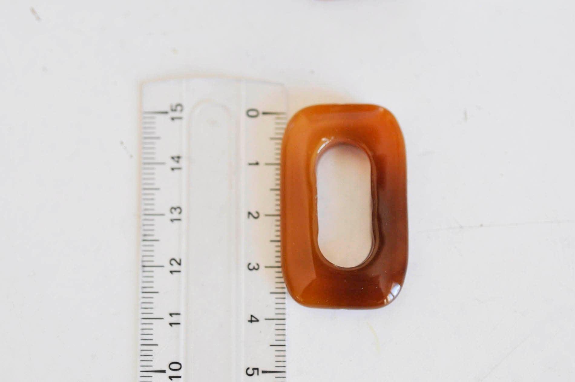 EP NE PAS RENOUVELER Pendentif rectangle agate, pendentif pierre agate naturelle, 40mm, x1 G0715