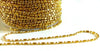 EP OxYDE Chaine boule bambou dorée,chaine bijou, création bijoux,chaine boule,sans nickel, grossiste chaine,2.5mm, 5 mètres,G2507