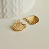EP Pendentif Coquillage laiton doré 19mm, x1 (G0134)