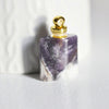 EP Pendentif bouteille parfum améthyste naturelle,pendentif pierre naturelle,pendentif collier,pendentif améthyste Naturelle,33mm, x1,G2791