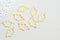 EP Pendentif connecteur nuage doré 16K, connecteurs laiton, pendentif enfance,création bijoux,apprêts dorés,16mm, x1 G5002