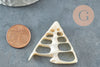 EP-Pendentif coquillage naturel triangle crème, fourniture créative, pendentif coquillage, création bijoux, coquillage bijou, x5 G3140