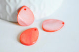 EP Pendentif goutte nacre rose naturelle 20mm,x 10-G1072