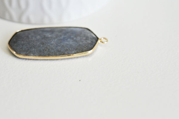 EP Pendentif hexagone lapis lazulis,Pendentif pour bijoux, pendentif pierre, pierre naturelle, pendentif bleu,lapis lazulis naturel,49mm,G2816