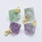 EP Pendentif quartz brute support doré, Pendentif pierre, quartz naturel, bijou pierre naturelle, x1,G1497